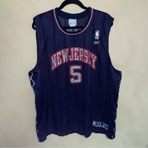 Reebok Throwback New Jersey Nets Jason Kidd Blue Size XL